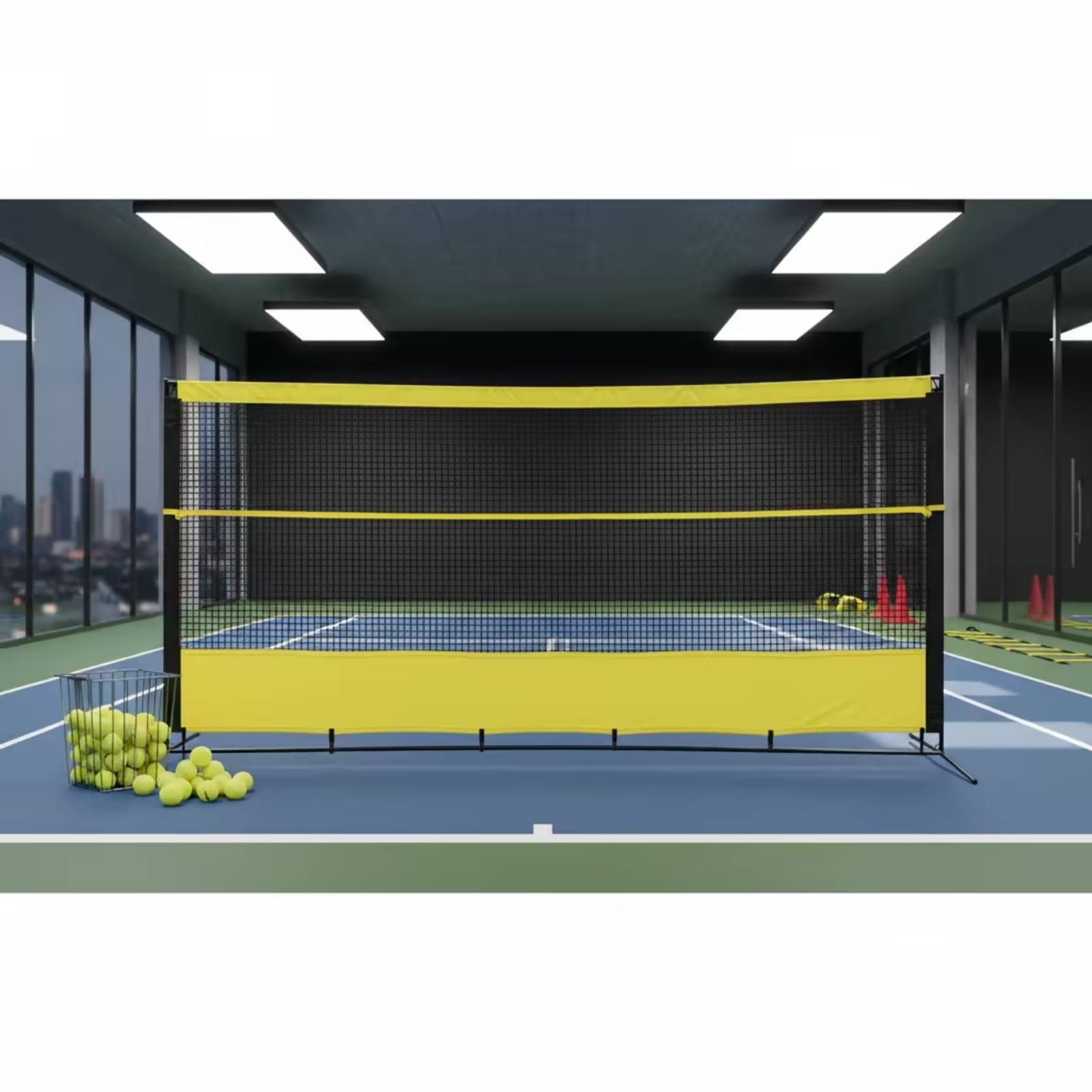 Sports Equipment Bag - Jaring Rebound Tenis dengan Tas, Jaring