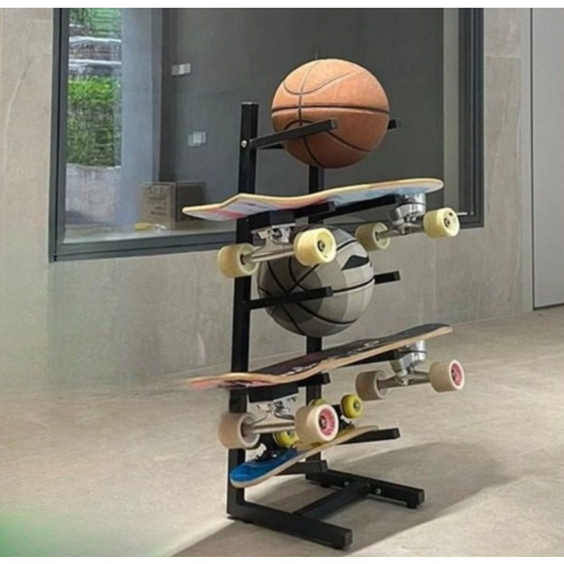 Sports Equipment Storage - Rak Peralatan Skateboard Desain Terpadu Untuk