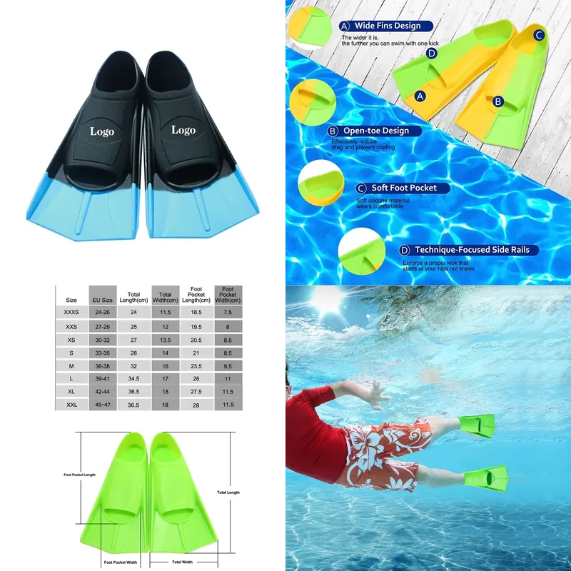Sirip Selam Silikon Profesiona - Swim Fin Short Blade ulasan dan harga