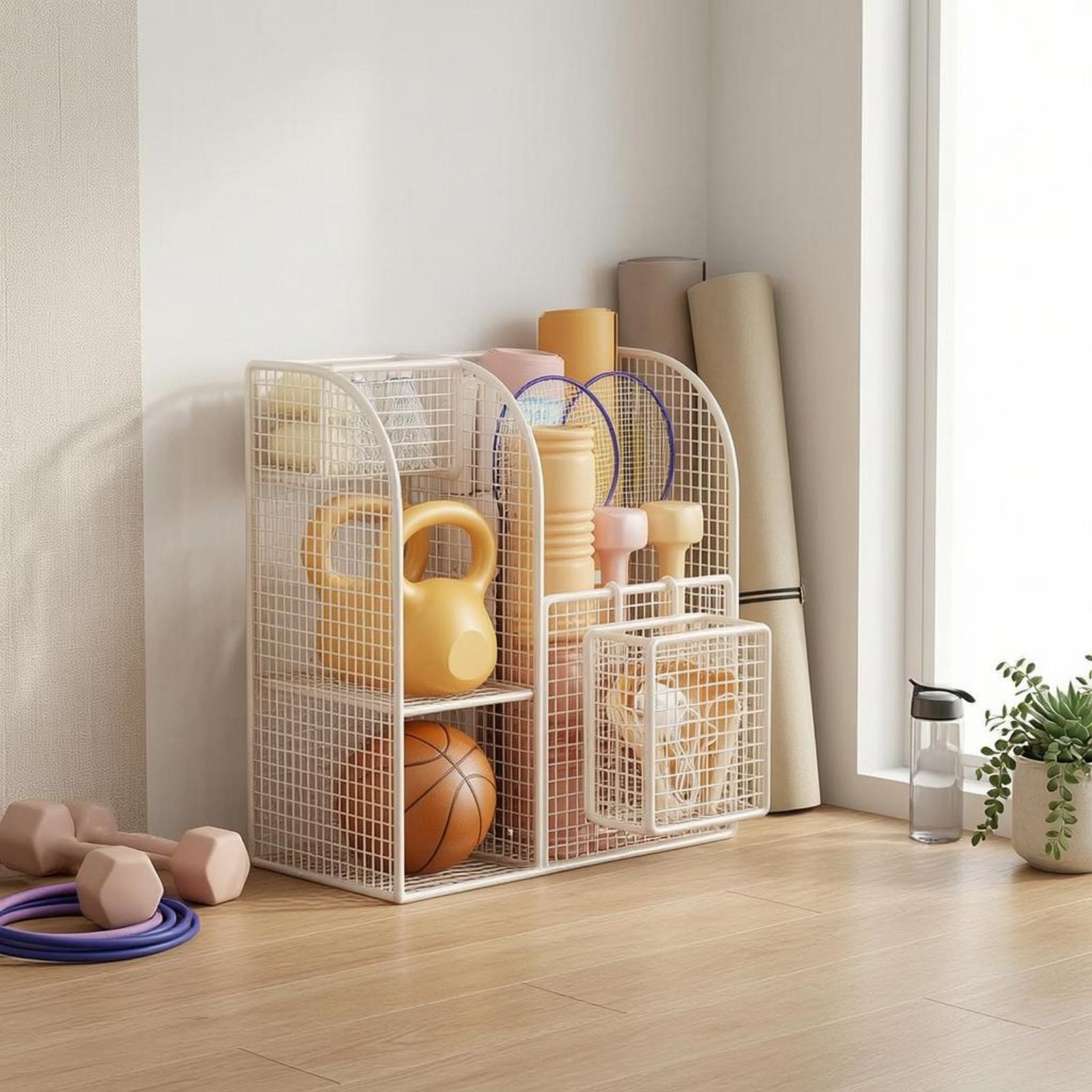 Troli Penyimpanan Kawat Logam  - Sports Equipment Storage ulasan dan harga