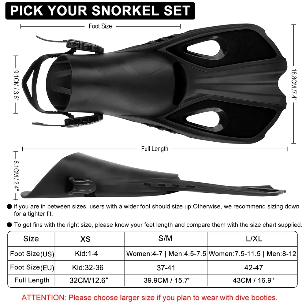 Sirip Renang Pendek Model Open - Swim Fin Short Blade ulasan dan harga
